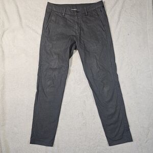 Lululemon Mens Commission Pants Slim 32 Dark GrayChino Secure Pocket Stretch